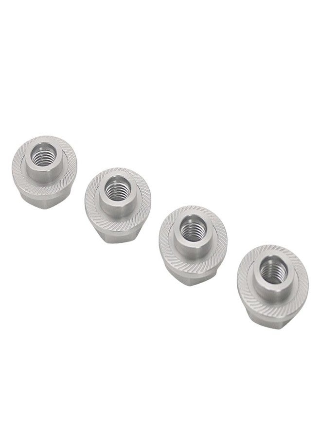 FLMLF 24mm CNC Metal Wheel Tire Adapter Front Rear Tyre Nut Cap 4pcs for 1/5 Scale TRAXXAS X-MAXX XMAXX 6S 8S Truck Rc Car Racing Toys Parts (Silver) - Image 5
